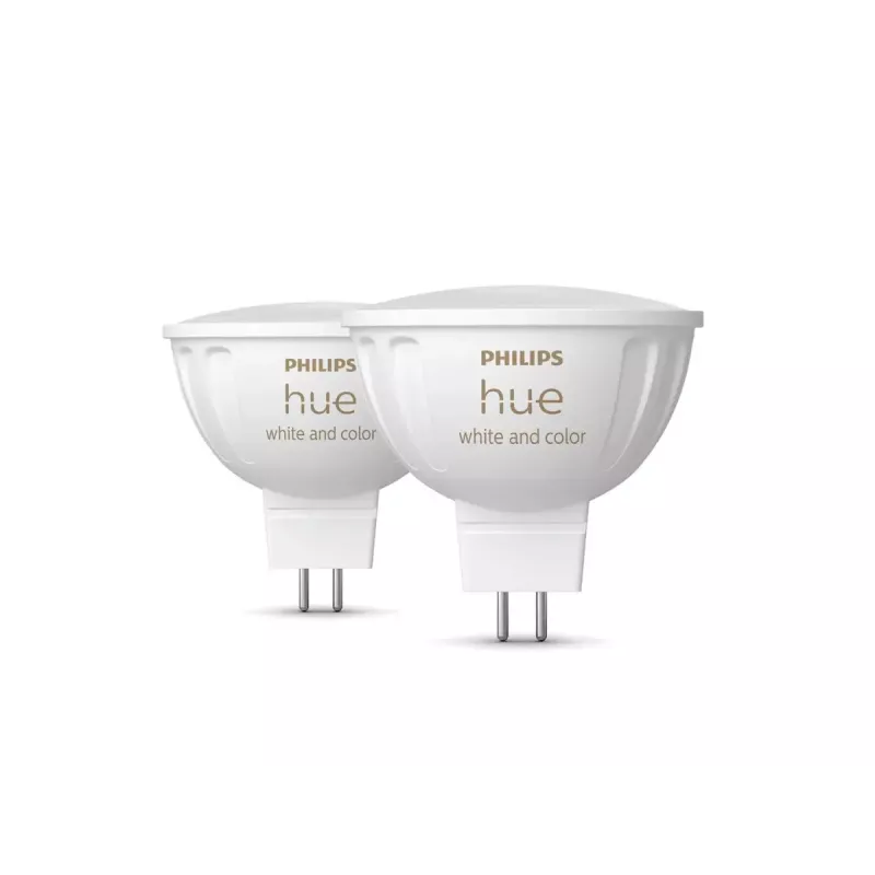 Smart lighting spot Philips Hue balta and colour ambience MR16, GU53, 6.3 W, Bluetooth/Zigbee