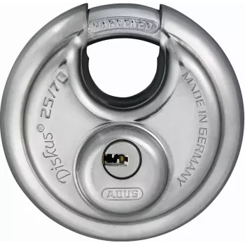 Discus piekaramā atslēga ABUS 25/70 kd Atslēgas slēdzene 5 atslēgas 7cm
