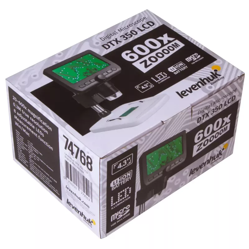 Digitālais mikroskops Levenhuk DTX 350 LCD 600x palielinājums