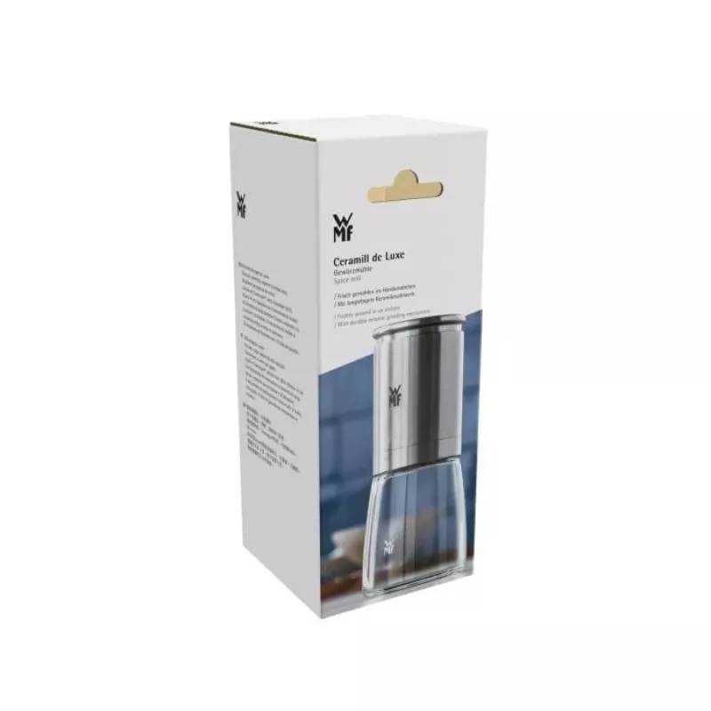 Sāls un piparu garšvielu dzirnaviņas WMF De Luxe 14 cm nerūsējošais tērauds ar keramikas malšanas mehānismu