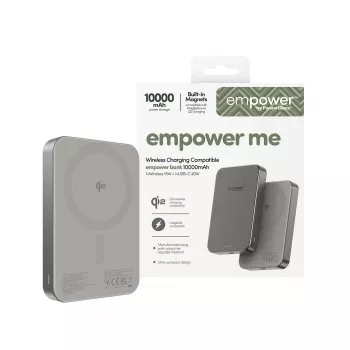 Ārējais akumulators PanzerGlass empower by empower Bank 10000mAh titāna