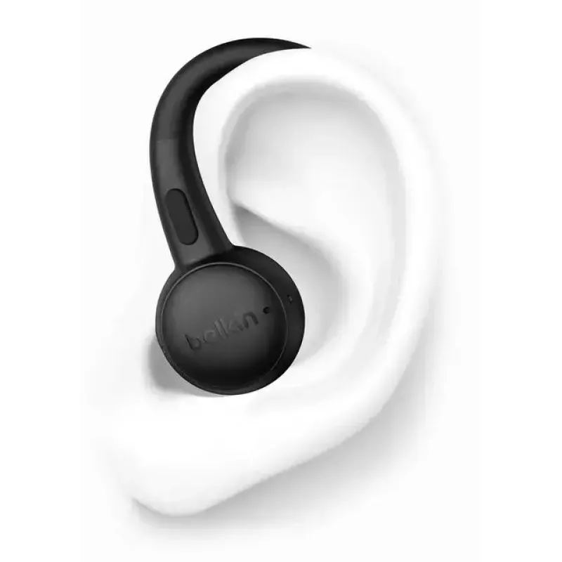 Austiņas Belkin SoundForm ActiveFit vadu un bezvadu Bluetooth melnas