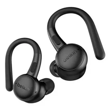 Austiņas Belkin SoundForm ActiveFit vadu un bezvadu Bluetooth melnas