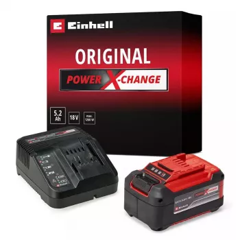 Baterijas starta komplekts EINHELL 18V 5.2Ah ar lādētāju, modelis 1091226
