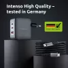 Strāvas adapteris Intenso W100ACC+C520C 100 W ātrā uzlāde GaN melns