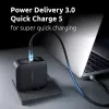 Strāvas adapteris Intenso W100ACC+C520C 100 W ātrā uzlāde GaN melns