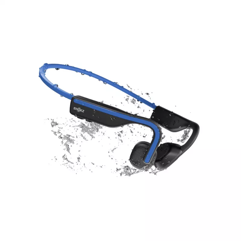 SHOKZ OpenMove austiņas, bezvadu, auss āķa tipa, zvani/mūzika, USB Type-C, Bluetooth, zilas