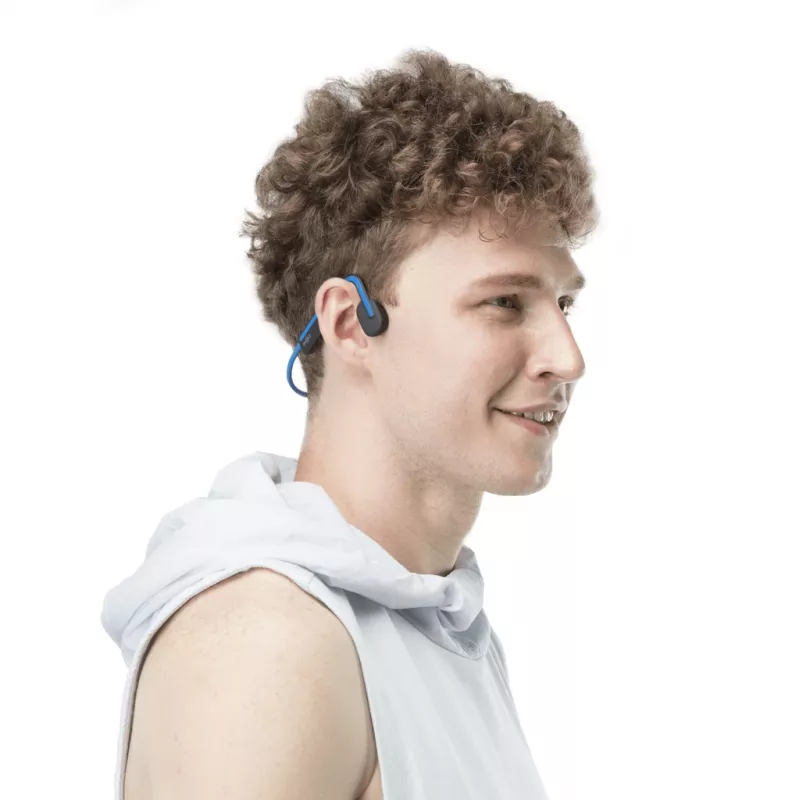 SHOKZ OpenMove austiņas, bezvadu, auss āķa tipa, zvani/mūzika, USB Type-C, Bluetooth, zilas