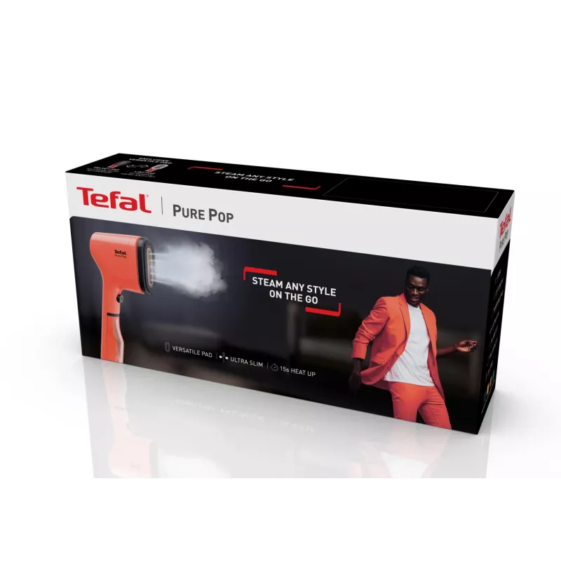 Tefal Pure Pop DT2022 Rokas tvaika gludeklis 0,07 l 1300 W Koraļļu