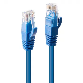 Lindy 2m Cat.6 U/UTP tīkla kabelis, zils, 2 m, Cat6, U/UTP (UTP), RJ-45, RJ-45, zils