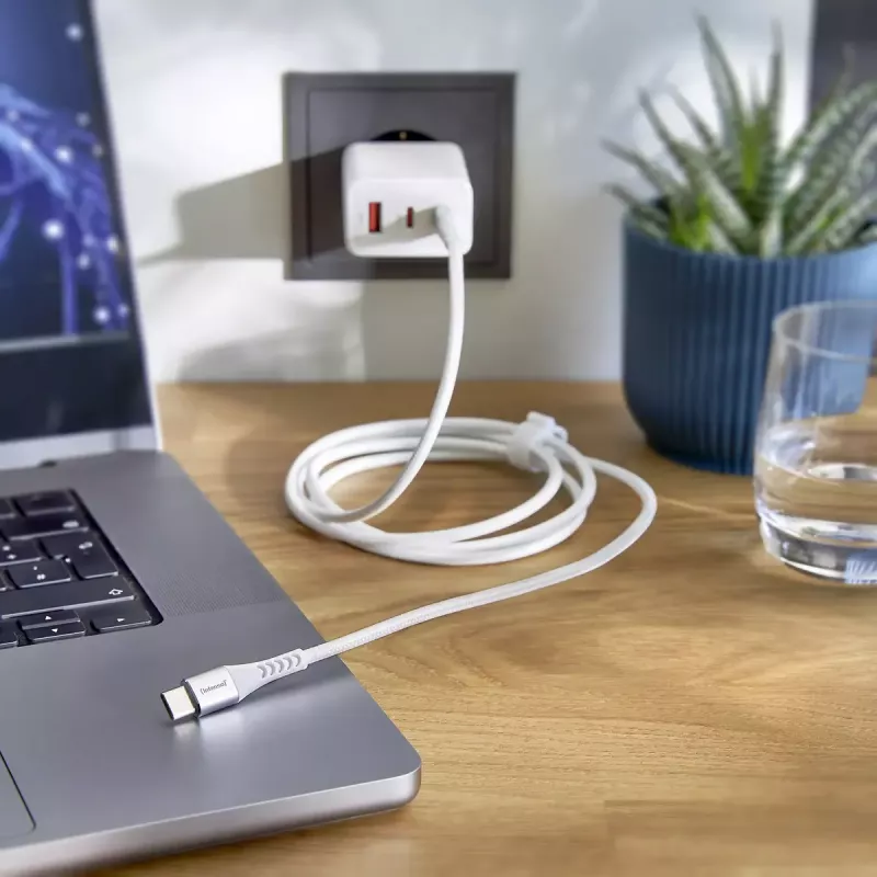 USB kabelis Intenso kabelis USB-C TO USB-C 1,5 M 0,48 Gbit/s Balts