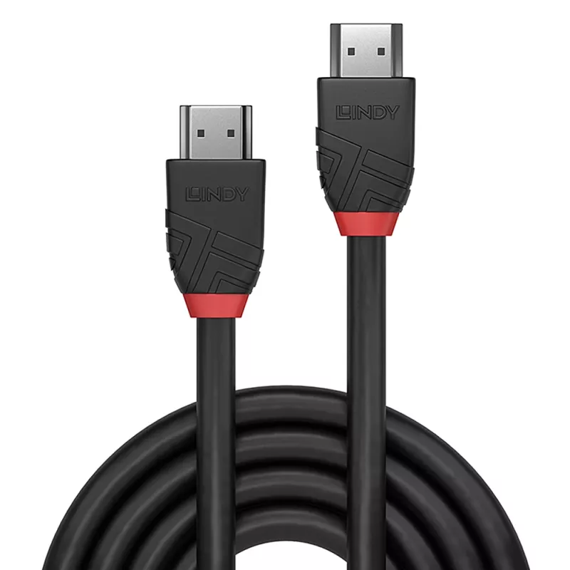 Lindy 0,5 m augstas ātrdarbības HDMI kabelis, Melns Line