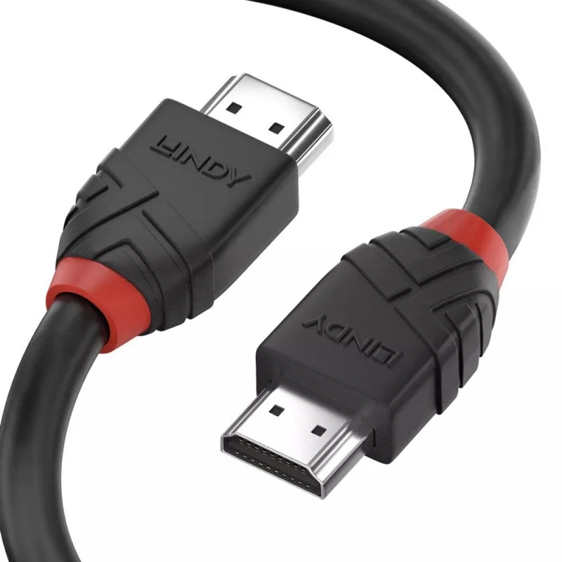 Lindy 0,5 m augstas ātrdarbības HDMI kabelis, Melns Line