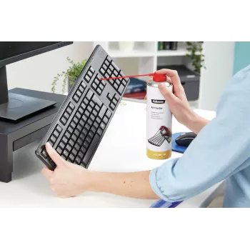 Gaisa pūtējs Fellowes HFC Free Air Duster — 0,34 kg, balts, tastatūrām, printeriem un elektronikai