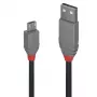 Lindy 5m USB 2.0 Type A to Micro-B kabelis, Anthra Line