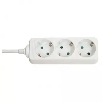 Lindy 73100 strāvas pagarinātājs 3 maiņstrāvas rozetes Iekštelpām Balts