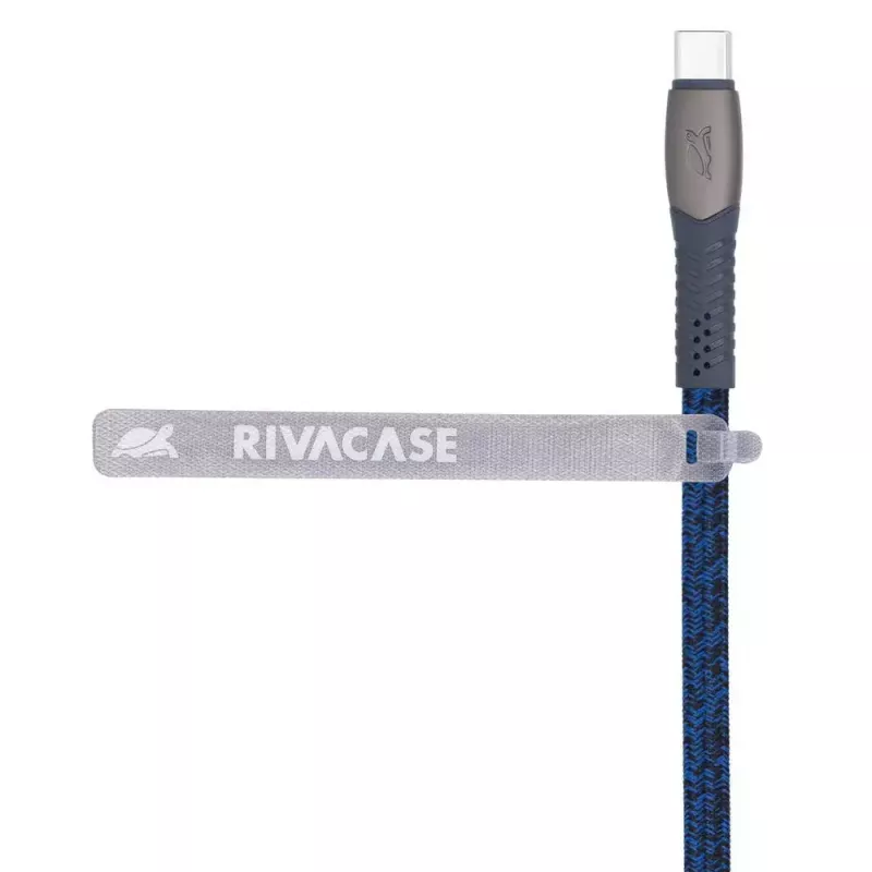 USB kabelis Rivacase PS6105 BL12 USB 2.0 1.2m USB C zils