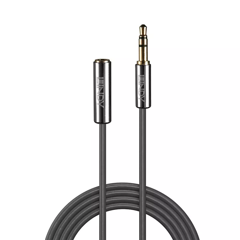 Lindy 1m 3.5mm pagarinātājs audio kabelis, Cromo Line