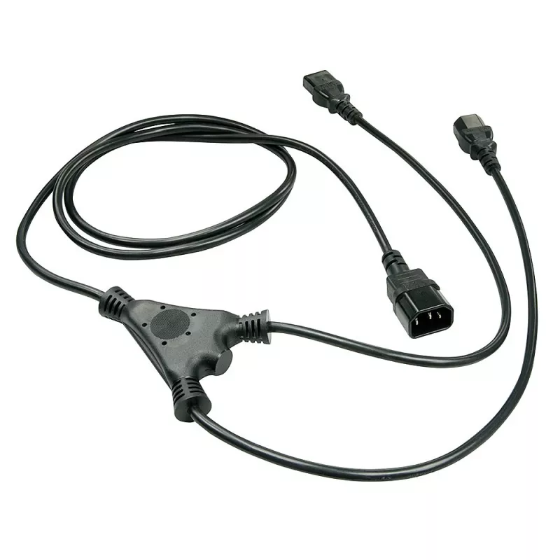 Lindy 1 m IEC sadalītāja kabelis IEC C14 uz 2 x IEC C13