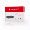 GEMBIRD EE2-U3S-3 HDD korpuss 2,5 collu SATA diskiem, 1 nodalījums, Micro-USB B, USB 3.2 Gen 1, līdz 2 TB, melns