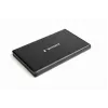 GEMBIRD EE2-U3S-3 HDD korpuss 2,5 collu SATA diskiem, 1 nodalījums, Micro-USB B, USB 3.2 Gen 1, līdz 2 TB, melns