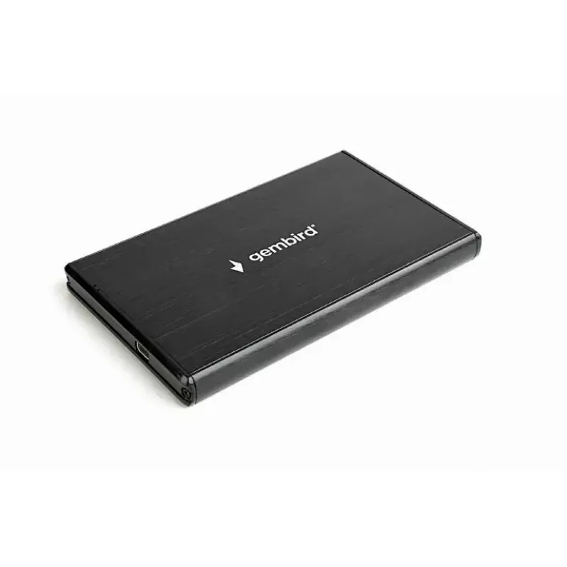 GEMBIRD EE2-U3S-3 HDD korpuss 2,5 collu SATA diskiem, 1 nodalījums, Micro-USB B, USB 3.2 Gen 1, līdz 2 TB, melns