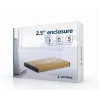 HDD korpuss Gembird EE2-U3S-3-GL 2,5 collu SATA diskiem, vienas vietas, USB 3.0, zelta