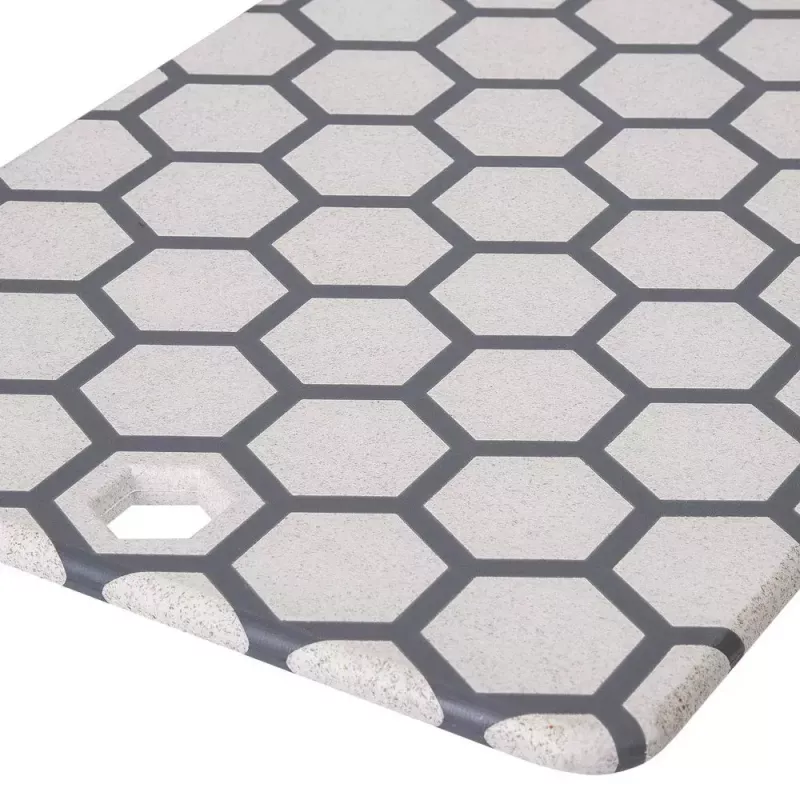 Griešanas dēlītis RESTO 95401 taisnstūra plastmasas 138×200×8 mm pelēks/baltss