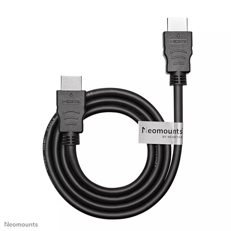 Neomounts HDMI3MM HDMI kabelis - 1 metrs, 1 m, HDMI Type A (Standard), HDMI Type A (Standard), 10.2 Gbit/s, melns