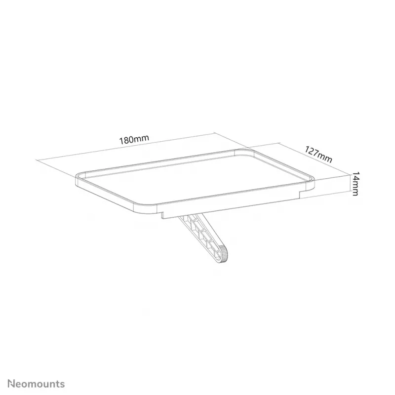 Neomounts AWL28-210BL1 multimediāls plaukts - universāls