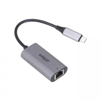 USB 3.0 Type-C uz RJ45 adapteris DAHUA TC31 — 1000 Mbit/s, USB barošana, pelēks