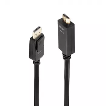 Lindy 1m DisplayPort uz HDMI 10.2G kabelis