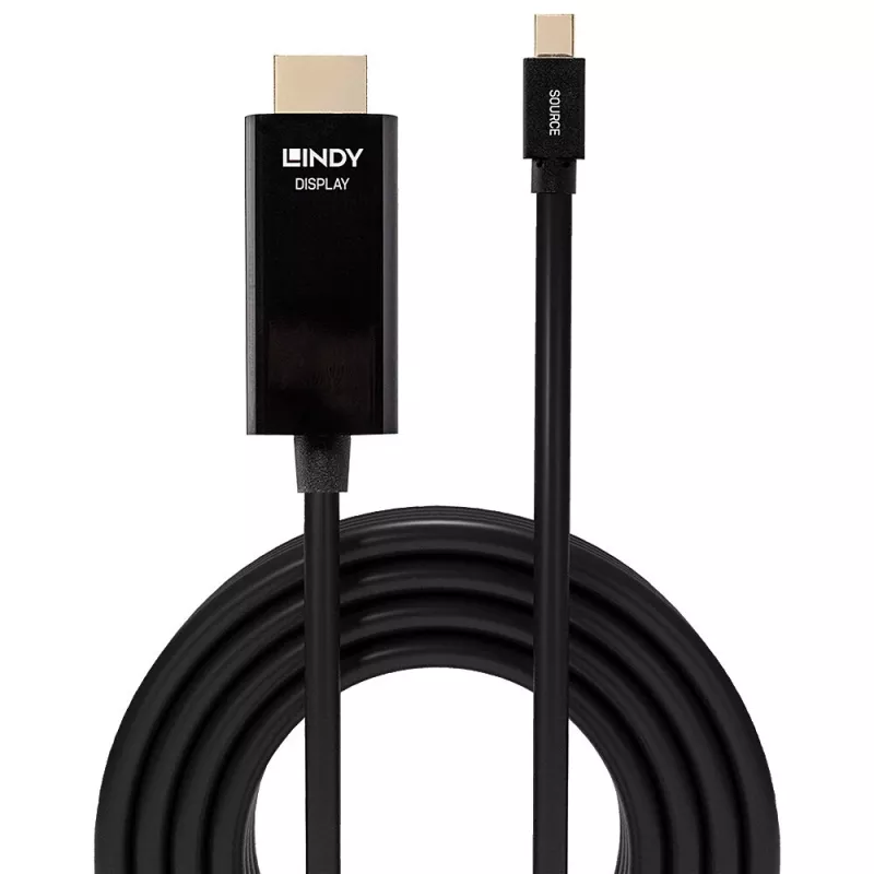 Lindy 1m Mini DisplayPort uz HDMI 10.2G kabelis