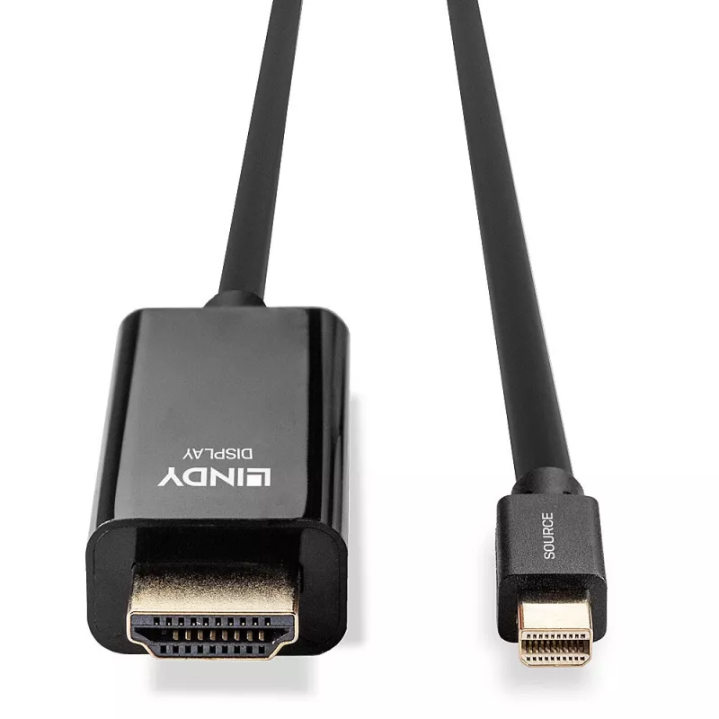 Lindy 1m Mini DisplayPort uz HDMI 10.2G kabelis