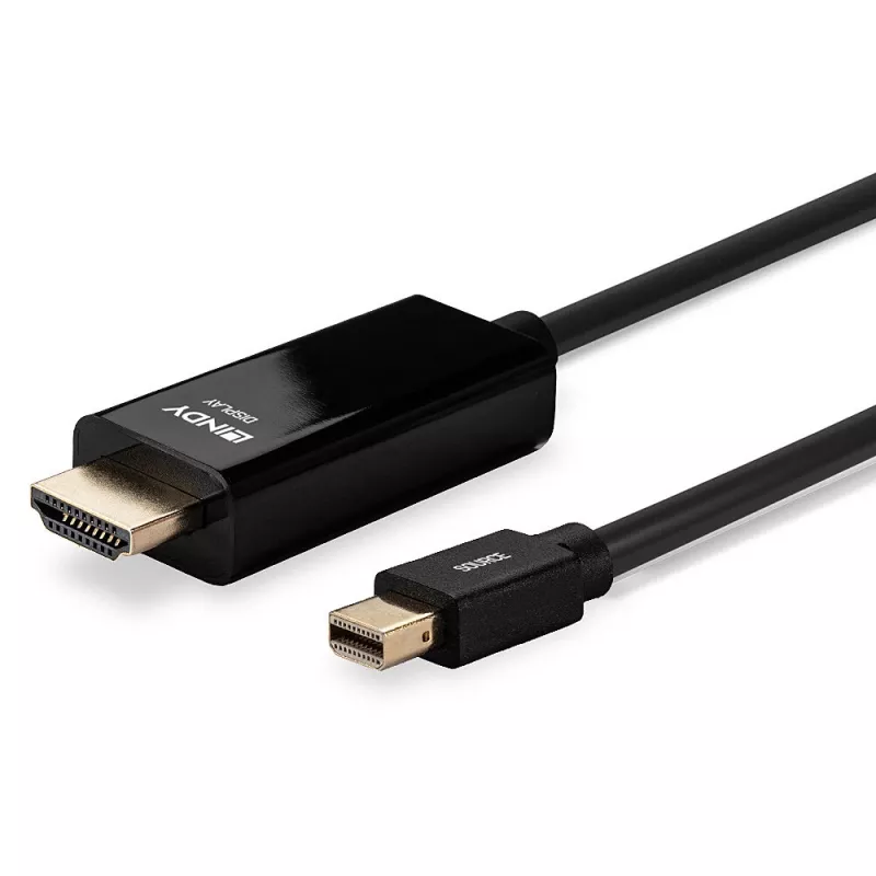 Lindy 1m Mini DisplayPort uz HDMI 10.2G kabelis