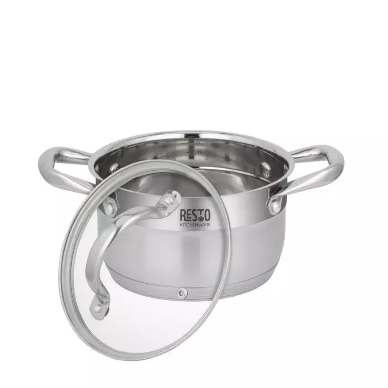 Resto Kitchenware Rigel 1,9 l apaļa nerūsējošā tērauda kastrolis
