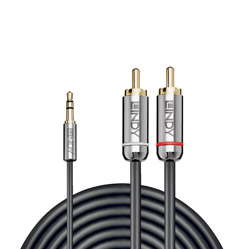 Lindy 10 m 3,5 mm uz Phono audio kabelis, Cromo Line