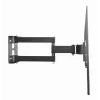 TV sienas stiprinājums Gembird WM-55ST-03 32–55 collu ekrāniem, VESA līdz 400x400, slīpums -18°/5°, pagriešana ±90°, maks. slodze 35 kg, melns