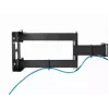 TV sienas stiprinājums Gembird WM-55ST-03 32–55 collu ekrāniem, VESA līdz 400x400, slīpums -18°/5°, pagriešana ±90°, maks. slodze 35 kg, melns