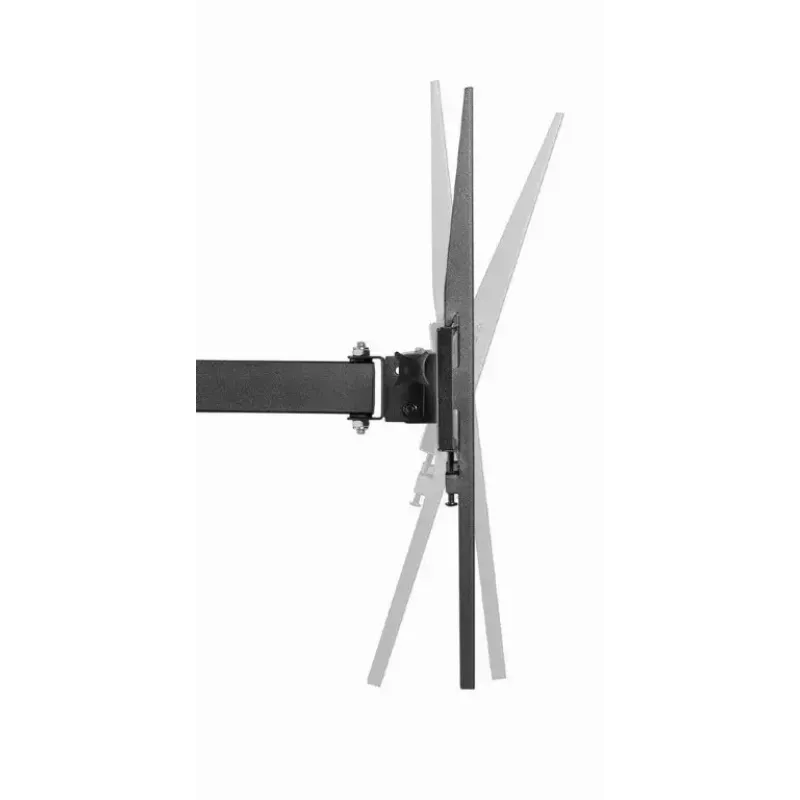 TV sienas stiprinājums Gembird WM-55ST-03 32–55 collu ekrāniem, VESA līdz 400x400, slīpums -18°/5°, pagriešana ±90°, maks. slodze 35 kg, melns