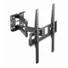 TV sienas stiprinājums Gembird WM-55ST-03 32–55 collu ekrāniem, VESA līdz 400x400, slīpums -18°/5°, pagriešana ±90°, maks. slodze 35 kg, melns