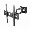 TV sienas stiprinājums Gembird WM-55ST-03 32–55 collu ekrāniem, VESA līdz 400x400, slīpums -18°/5°, pagriešana ±90°, maks. slodze 35 kg, melns