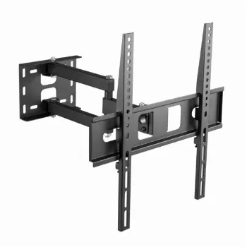 TV sienas stiprinājums Gembird WM-55ST-03 32–55 collu ekrāniem, VESA līdz 400x400, slīpums -18°/5°, pagriešana ±90°, maks. slodze 35 kg, melns