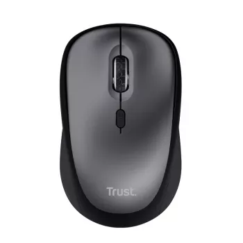 Trust Yvi+ Silent Wireless pele, labās rokas, optiskā, RF bezvadu, 1600 DPI, melna