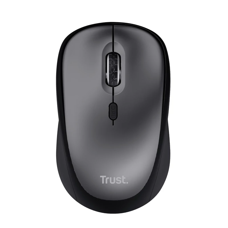 Trust Yvi+ Silent Wireless pele, labās rokas, optiskā, RF bezvadu, 1600 DPI, melna