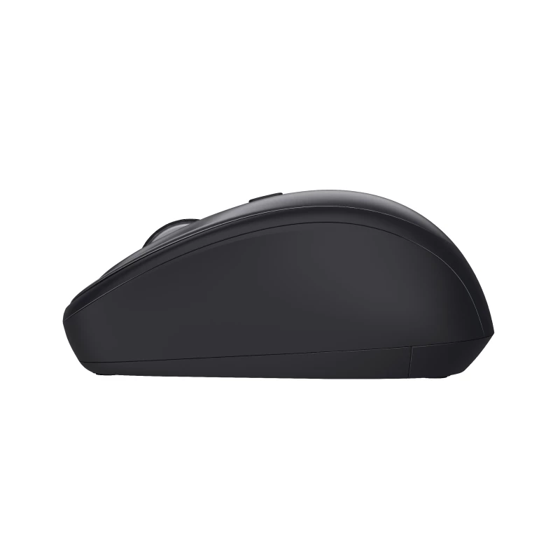 Trust Yvi+ Silent Wireless pele, labās rokas, optiskā, RF bezvadu, 1600 DPI, melna