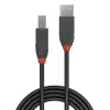 Lindy 10m USB 2.0 A tipa uz B tipa kabelis, Anthra Line