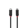 Lindy 0,5 m USB4 240 W Type C kabelis, Melns Line, 0,5 m, USB C, USB C, USB4 Gen 3x2, 40 Gbit/s, melns