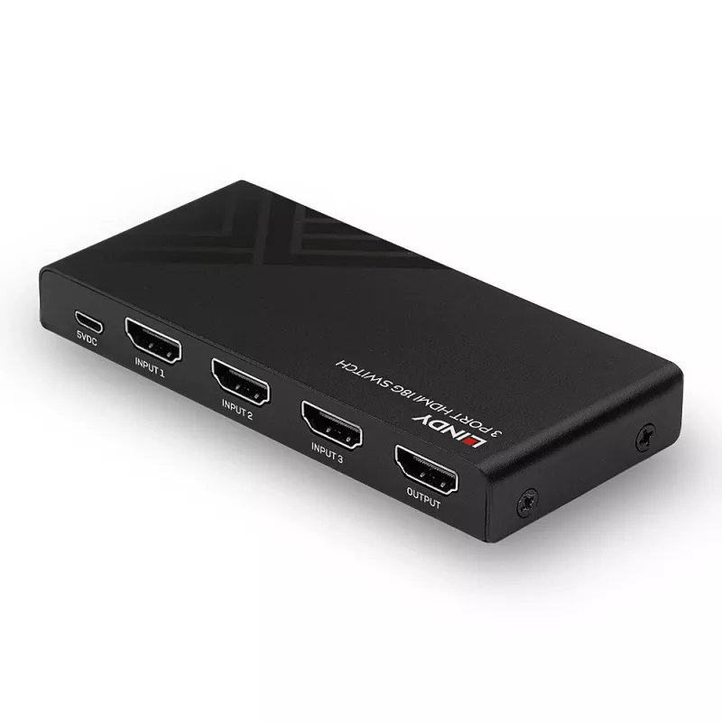 Lindy 3 portu HDMI 18G slēdzis