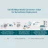 TP-Link 10/100 Mbps RJ45 uz 100 Mbps vienmoda SC WDM divvirzienu optisko signālu pārveidotājs